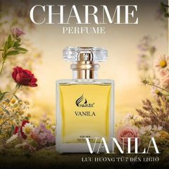 Nước Hoa Nữ Charme Vanila 50ML - Hương Hoa Cỏ Ngọt Ngào, Lưu Hương Lâu 12 Giờ, Phong Cách Thanh Lịch và Nữ Tính