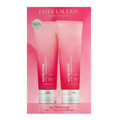 Set Sữa Rửa Mặt Estee Lauder Nutritious 2-in-1 Foam Cleanser 250ml - Dưỡng Ẩm, Làm Sáng Da, Chính Hãng Từ Estee Lauder