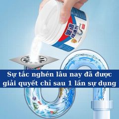 Bột Thông Cống Sinh Học 260gr - Giúp Khử Mùi và Làm Sạch Đường Ống Hiệu Quả, Duy Trì Vệ Sinh Không Gian Sống