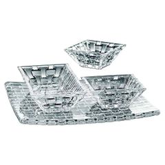 Set Nachtmann Bossa Nova 4 Món (Khay và Bát) - Pha Lê Đức Sang Trọng Dùng Trong Máy Rửa Bát, Quà Tặng Đặc Biệt