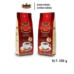 Cà Phê Rang Xay Expert Blend 3 - Hương Vị Độc Đáo Đến Từ King Coffee - Túi 500g Cho Quán Cà Phê Thượng Hạng