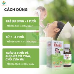 Siro Ho Cảm Ích Nhi 90ml - Hỗ Trợ Giải Cảm, Giảm Ho, Tiêu Đờm Cho Trẻ Em, Phụ Nữ Mang Thai, Cho Con Bú