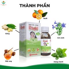 Siro Ho Cảm Ích Nhi 90ml - Hỗ Trợ Giải Cảm, Giảm Ho, Tiêu Đờm Cho Trẻ Em, Phụ Nữ Mang Thai, Cho Con Bú