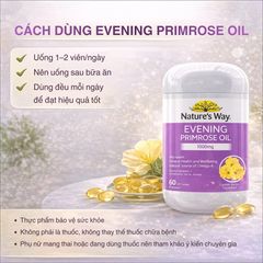 Tinh Dầu Hoa Anh Thảo Nature’s Way 60 Viên - Bổ Sung Dưỡng Chất Từ Thực Vật, Viên Nang Mềm Tiện Lợi Cho Sức Khỏe