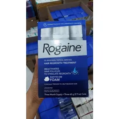 Kem Mọc Tóc Dạng Bọt Rogaine Extra Strength 60ml - Giải Pháp Hiệu Quả cho Tóc Mới Mọc và Râu - Được FDA Công Nhận