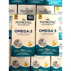 Viên Uống Omega 3 Hỗ Trợ Tim Mạch và Miễn Dịch Nordic Nature 690mg - Tăng Cường Trí Não và Thị Giác, Sản Phẩm Chất Lượng Mỹ