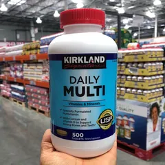Vitamin Tổng Hợp Kirkland Daily Multi Vitamins 500 Viên - Bổ Sung Khoáng Chất, Giúp Cơ Thể Khỏe Mạnh, Thời Hạn Sử Dụng Đến 04/2026