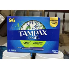 Băng vệ sinh Tampon Tampax Pearl Regular 96 ống – Thấm hút tốt, an toàn, dễ sử dụng cho ngày đèn đỏ, đi bơi và vận động thoải mái.