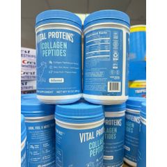 Collagen Peptides Vital Proteins 284g - Phục hồi da,  tăng cường sức khỏe tóc và móng, hàng nhập khẩu Mỹ chính hãng