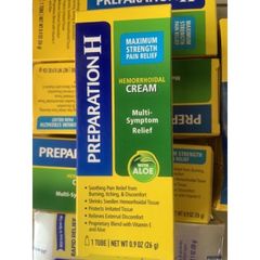 Kem Bôi Trĩ Preparation H 28g - Giảm Đau, Ngứa, Sưng Hậu Môn, Hỗ Trợ Điều Trị Bệnh Trĩ Từ Mỹ, An Toàn, Lành Tính