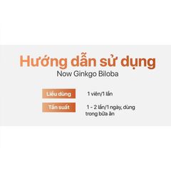 NOW Ginkgo Biloba 60 mg-viên uống giúp cải thiện chức năng não bộ và tăng tuần hoàn máu não