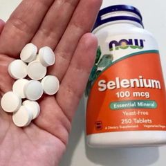 Viên Uống Selenium 100mcg/200mcg NOW Foods - Tăng Cường Đề Kháng, Hỗ Trợ Tuyến Giáp, Chống Oxy Hóa, Dành Cho Người Lớn