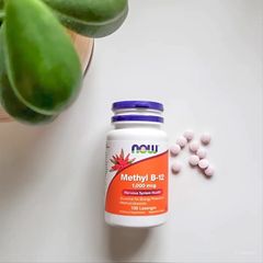 NOW Foods Methyl B-12 1000 mcg – Viên Ngậm Dưới Lưỡi Hỗ Trợ Thần Kinh & Tạo Máu