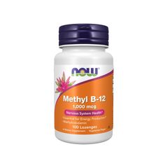 NOW Foods Methyl B-12 1000 mcg – Viên Ngậm Dưới Lưỡi Hỗ Trợ Thần Kinh & Tạo Máu