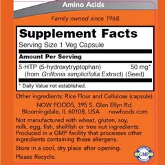 Now 5-HTP 100 mg- viên uống giúp giảm tình trạng căng thẳng và nâng cao chất lượng chất ngủ