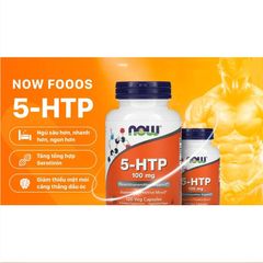 Now 5-HTP 100 mg- viên uống giúp giảm tình trạng căng thẳng và nâng cao chất lượng chất ngủ