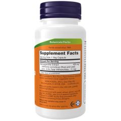 Viên uống Ashwagandha 450mg Now - Nhân Sâm Ấn Độ Tăng Cường Sức Khỏe, Giảm Căng Thẳng, Hỗ Trợ Giấc Ngủ cho Nam và Nữ