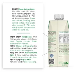 Mật Hoa Dừa Tươi Organic Sokfarm 330ml - Thức Uống Giải Khát Tự Nhiên, Ngọt Mát Hữu Cơ, Không Chất Bảo Quản