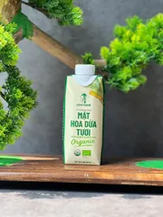 Mật Hoa Dừa Tươi Organic Sokfarm 330ml - Thức Uống Giải Khát Tự Nhiên, Ngọt Mát Hữu Cơ, Không Chất Bảo Quản