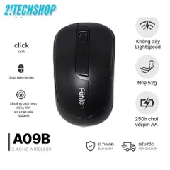 Chuột Không Dây Fuhlen A09B - Công Nghệ Nano 2.4GHz, Độ Phân Giải 1000DPI, Thiết Kế Ergonomic, Tiết Kiệm Pin Cho Laptop và PC