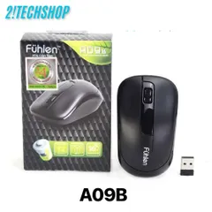 Chuột Không Dây Fuhlen A09B - Công Nghệ Nano 2.4GHz, Độ Phân Giải 1000DPI, Thiết Kế Ergonomic, Tiết Kiệm Pin Cho Laptop và PC
