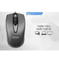 Chuột Fuhlen L102 - Chuột Máy Tính Quang Học Ergonomic Dành Cho Game Thủ & Văn Phòng - Độ Phân Giải Cao, Kết Nối USB, Thiết Kế Hiện Đại