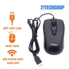 Chuột Fuhlen L102 - Chuột Máy Tính Quang Học Ergonomic Dành Cho Game Thủ & Văn Phòng - Độ Phân Giải Cao, Kết Nối USB, Thiết Kế Hiện Đại