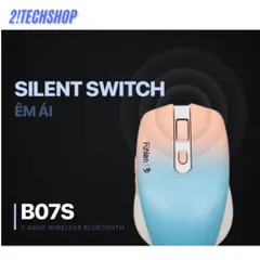 Chuột Không Dây Fuhlen B07S - Chuột Máy Tính Ergonomic 1600 DPI, Kết Nối 2.4GHz, Thích Hợp Cho Văn Phòng và Chơi Game