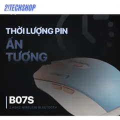 Chuột Không Dây Fuhlen B07S - Chuột Máy Tính Ergonomic 1600 DPI, Kết Nối 2.4GHz, Thích Hợp Cho Văn Phòng và Chơi Game