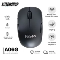 Chuột Không Dây Ergonomic Fuhlen A06G - Kết Nối USB 2.4GHz, Độ Phân Giải 1000DPI, Thiết Kế Tiện Lợi, Hỗ Trợ Đa Nền Tảng