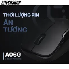 Chuột Không Dây Ergonomic Fuhlen A06G - Kết Nối USB 2.4GHz, Độ Phân Giải 1000DPI, Thiết Kế Tiện Lợi, Hỗ Trợ Đa Nền Tảng