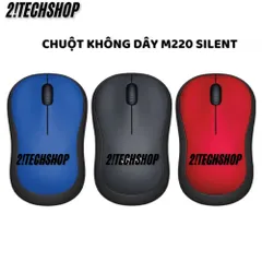 Chuột Không Dây Logitech M220 Silent - Thiết Kế Nhỏ Gọn, Không Tiếng Ồn, Thích Hợp Cho PC/Laptop, Bảo Hành 12 Tháng
