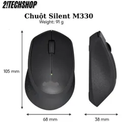 Chuột Không Dây Logitech M330 Silent Plus - Giảm Ồn 90%, Kết Nối USB 2.4GHz, Thiết Kế Công Thái Học Cho Laptop/PC, Pin Lên Đến 24 Tháng