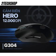 Chuột Không Dây Gaming Logitech G304 HERO 12,000 DPI - Thiết Kế Ergonomic, Kết Nối USB, Thời Gian Sử Dụng Lên Đến 250 Giờ
