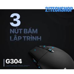 Chuột Không Dây Gaming Logitech G304 HERO 12,000 DPI - Thiết Kế Ergonomic, Kết Nối USB, Thời Gian Sử Dụng Lên Đến 250 Giờ