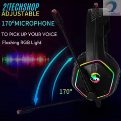 Tai Nghe Gaming KUBITE K15 USB & 3.5mm - Âm Thanh Sống Động, Đèn LED RGB, Thiết Kế Thoải Mái Cho Game Thủ
