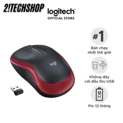 Chuột Không Dây Logitech M185 - Kết Nối USB Tiện Lợi Cho Văn Phòng & Laptop, Độ Phân Giải 1000DPI, Tặng Pin, Bảo Hành 12 Tháng