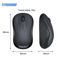 Chuột Không Dây Logitech M220 Silent - Chuột Văn Phòng Yên Tĩnh 2.4GHz, Thiết Kế Nhỏ Gọn, Tuổi Thọ Pin 18 Tháng