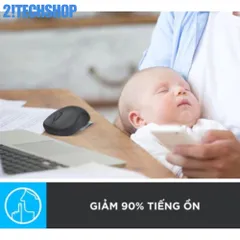 Chuột Không Dây Logitech M220 Silent - Chuột Văn Phòng Yên Tĩnh 2.4GHz, Thiết Kế Nhỏ Gọn, Tuổi Thọ Pin 18 Tháng