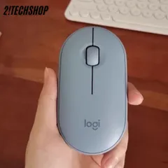 Chuột Không Dây Logitech Pebble M350 - Thiết Kế Thời Trang, Kết Nối Bluetooth/USB, Yên Tĩnh Cho Laptop và PC, BH 12 Tháng