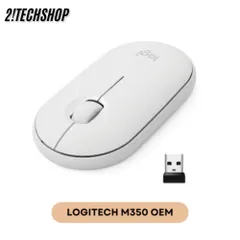 Chuột Không Dây Logitech Pebble M350 - Thiết Kế Thời Trang, Kết Nối Bluetooth/USB, Yên Tĩnh Cho Laptop và PC, BH 12 Tháng
