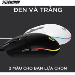 Chuột Gaming Logitech G102 Có Dây - RGB 8000DPI, Thiết Kế Công Thái Học, Đen/Trắng - Chuột Chơi Game Chính Hãng