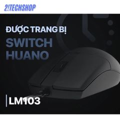 Chuột Gaming DAREU LM103 Ergonomic - Cảm Biến Quang Học 3200 DPI, LED RGB, Thiết Kế Công Thái Học Cho Game Thủ