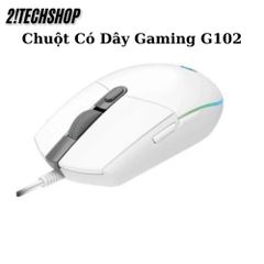 Chuột Gaming Có Dây Logitech G102 Đen - 8000 DPI, Đèn RGB Tùy Chỉnh, Thiết Kế Ergonomic, Kết Nối USB 2.4GHz, Chất Lượng OEM