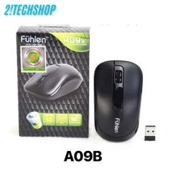 Chuột Không Dây Fuhlen A09B - Thiết Kế Ergonomic, Kết Nối USB 2.4GHz, Độ Phân Giải 1000DPI, Bảo Hành 12 Tháng, Tiết Kiệm Pin
