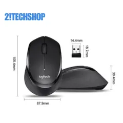 Chuột Không Dây Logitech M330 Silent Plus - Công Nghệ SilentTouch Giảm Tiếng Ồn 90%, Kết Nối USB, Thiết Kế Ergonomic, Lý Tưởng Cho Văn Phòng