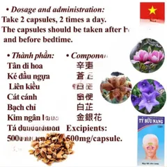 Tỷ Bửu Nang - Thực Phẩm Chức Năng Hỗ Trợ Xoang Mũi Dị Ứng, Giảm Nghẹt Mũi, Sổ Mũi, Hắt Hơi từ Vĩnh Quang
