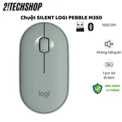 Chuột không Dây Logitech M350 OEM - Thiết Kế Nhỏ Gọn, Im Lặng, Kết Nối Bluetooth, Bảo Hành 12 Tháng, Dùng cho Máy Tính và Laptop
