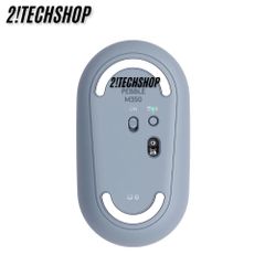Chuột Không Dây Logitech M350 Silent - Office Mouse Kết Nối Bluetooth & USB, Màu Xanh Dương, Bảo Hành 12 Tháng