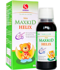 Siro Maxkid Helix - Vitamin Giảm Ho, Long Đờm, Giải Cảm, Tăng Cường Sức Đề Kháng Cho Trẻ - Hỗ Trợ Sức Khỏe Toàn Diện